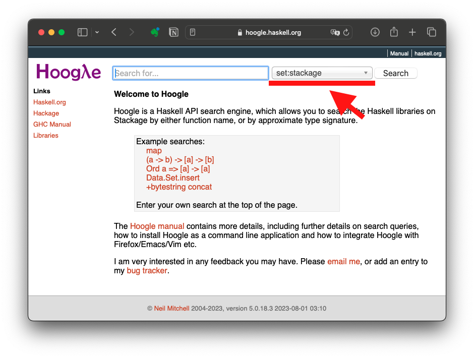 Hoogle API Search